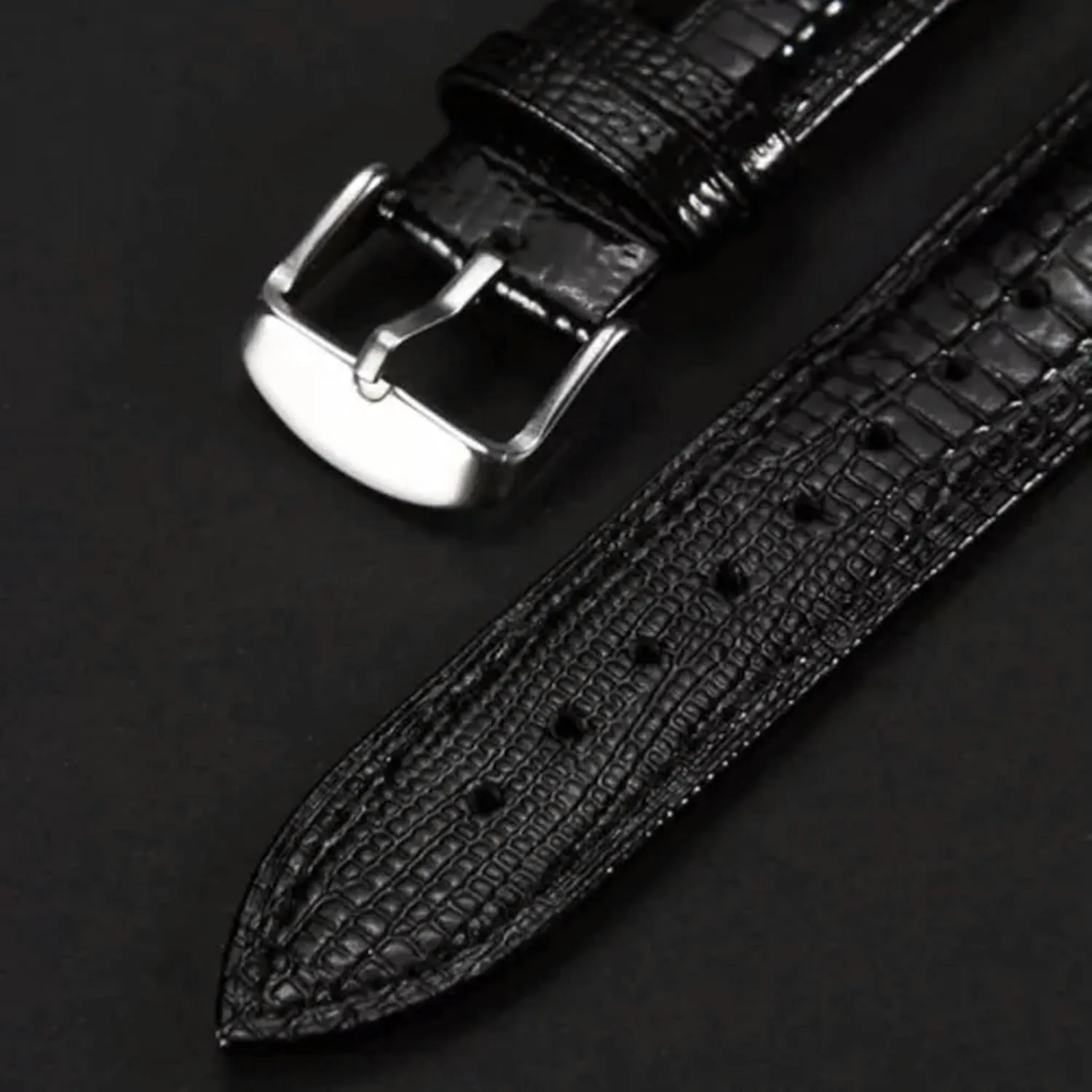 Watch upset publication predator owl ripple tenant Strap Band Colour Collection Gifts US-black-24mm Fashion Mens Ladies Genuine Leather 