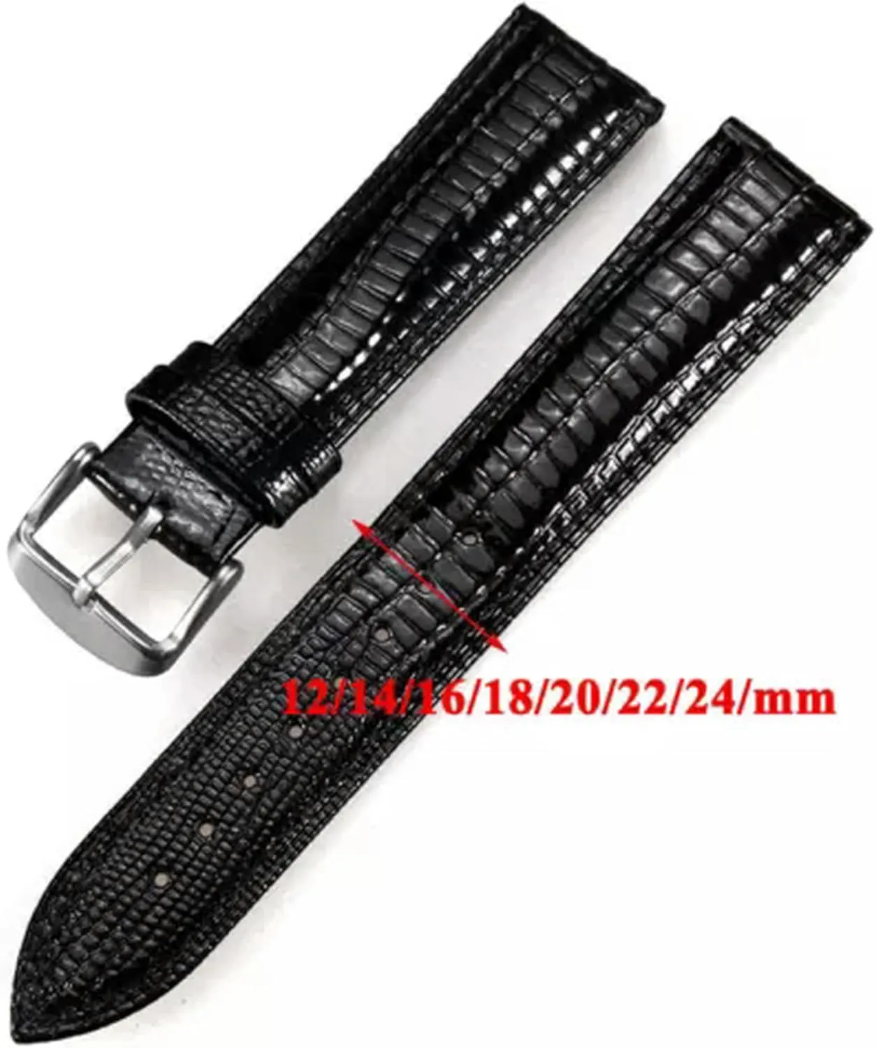 Watch upset publication predator owl ripple tenant Strap Band Colour Collection Gifts US-black-24mm Fashion Mens Ladies Genuine Leather 