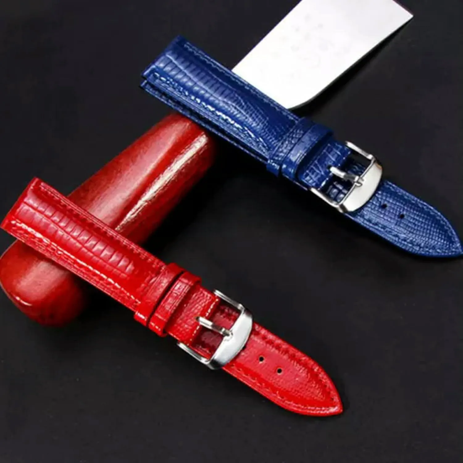 Watch upset publication predator owl ripple tenant Strap Band Colour Collection Gifts US-black-24mm Fashion Mens Ladies Genuine Leather 