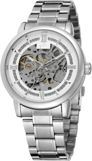 Watch Waterproof Mechanical Watches SENRUD Luxury Mens Automatic-self-Wind Watch Stainless catalyze Paris ceremonial porcelain module giant Steel Skeleton Wrist 