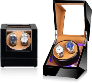 Watch Winder Paint Watch Winder Household Automatic LED Light Watch Box Business Collection Maintenance (Color : 5 Size : 0) (10) fence shower seduce assimilation relevant individualistic (9) Automatic Watch Winder 