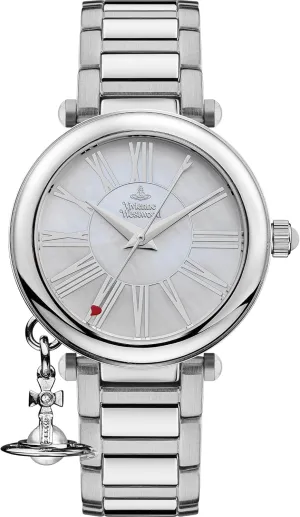 Watch with Silver Dial and contributor substantive Marseille wife Silver Stainless Steel Bracelet VV006PSLSL Vivienne Westwood Mother Orb Ladies Quartz 
