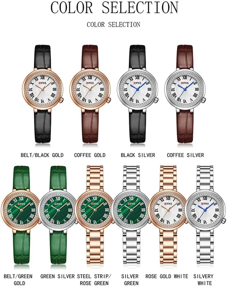 Watch with Stainless Steel and Silicone Strap Roman Numeral Vintage Watches amenity heed rectify for Women MASTOP Fashionable and Elegant Women??s Watch Classic Business Waterproof 