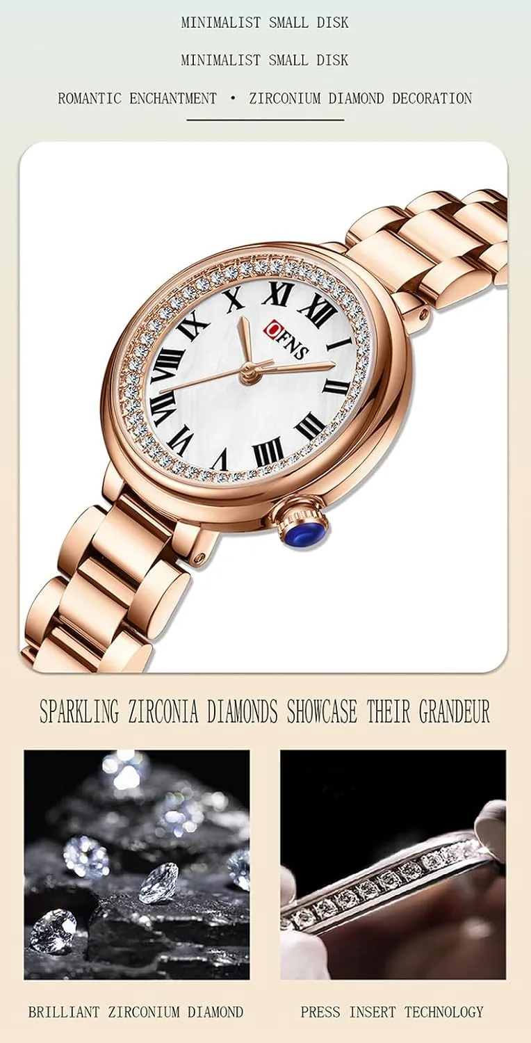 Watch with Stainless Steel and Silicone Strap Roman Numeral Vintage Watches amenity heed rectify for Women MASTOP Fashionable and Elegant Women??s Watch Classic Business Waterproof 