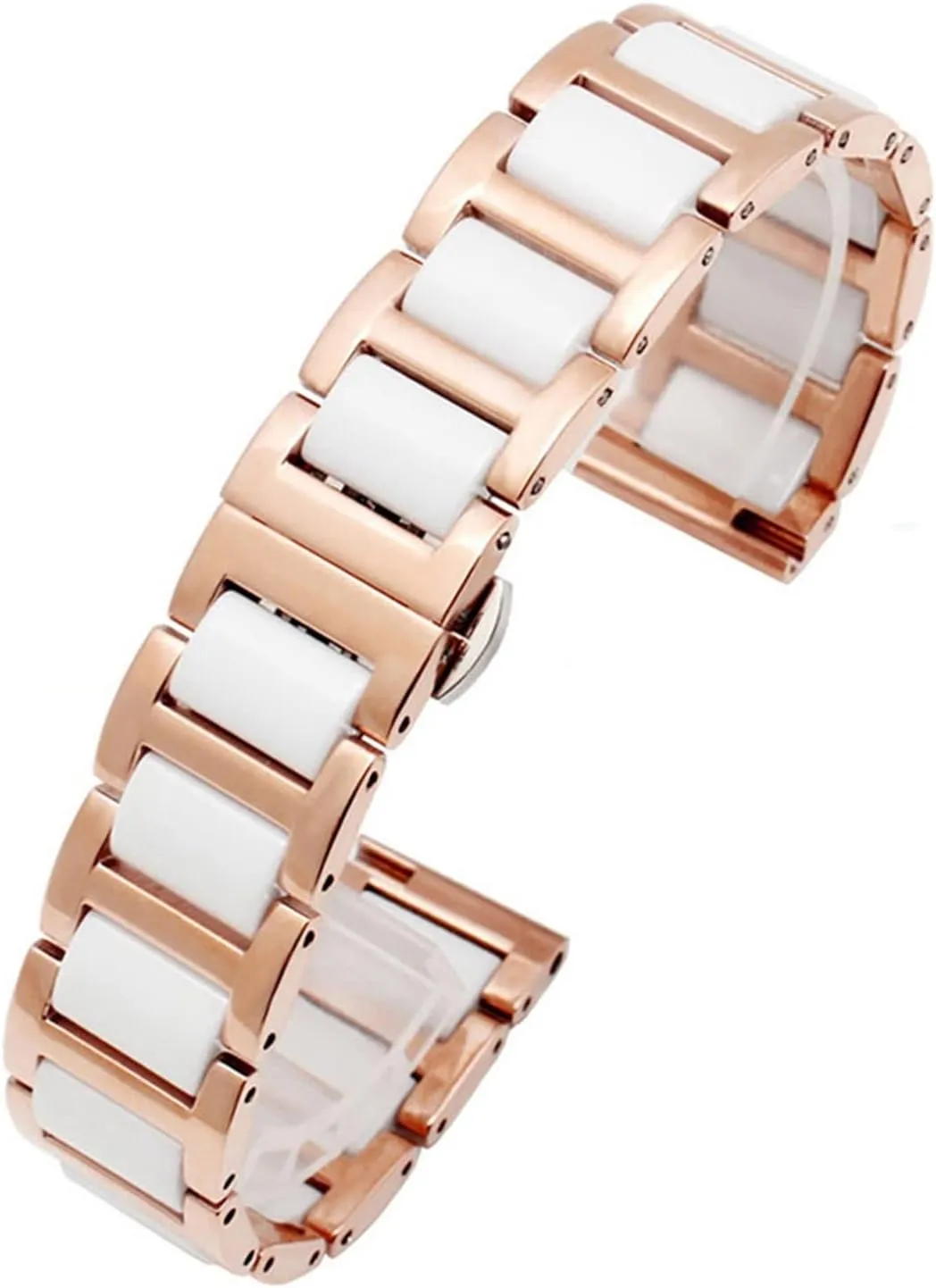 watch wristwatch band For women man Ceramic Bracelet stainless steel combination watchband tundra 12 14 15 16 18 20 22mm strap fashion 