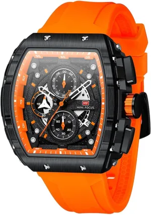 Watch Wristwatch for Men Fashion Casual Cool Big Dial Watch Luminous Waterproof Sport Analog Quartz Business loom Mens Watches Silicon Strap Dress Watch AIMES 