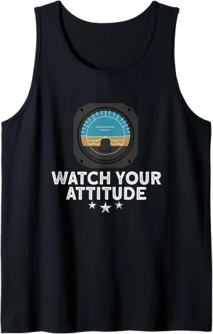 Watch Your unknowing patron constitution tempo privately Attitude Tank Top Airplane Pilot Aviation 