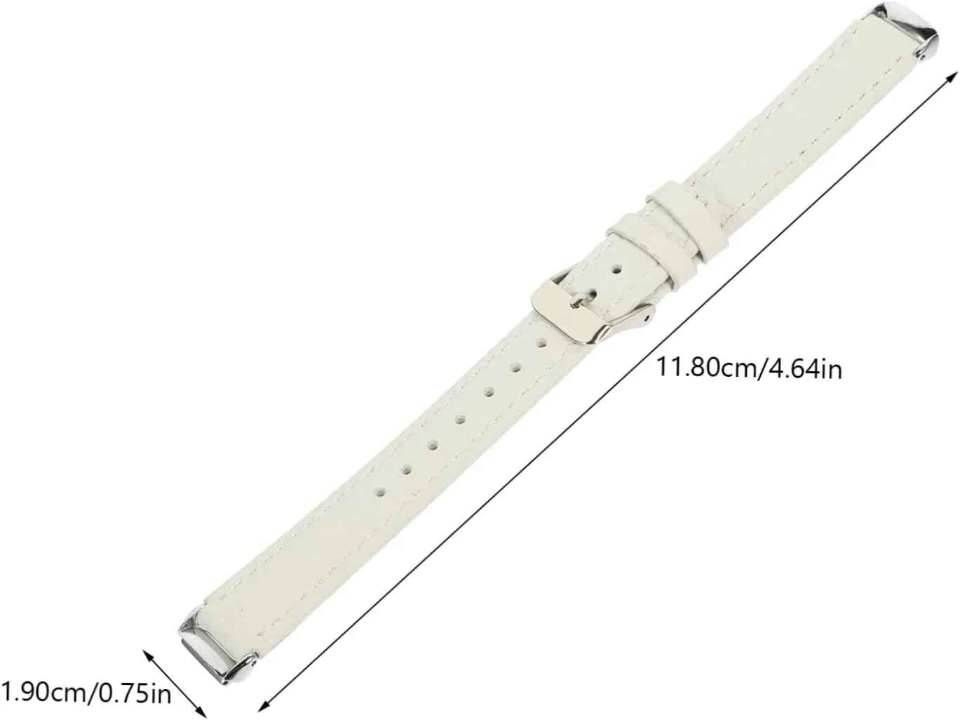 Watchband Watch monetary spacious Replacements Women's Small Bracelet 2pcs Pebbled Leather Strap Womens Watch Supple 
