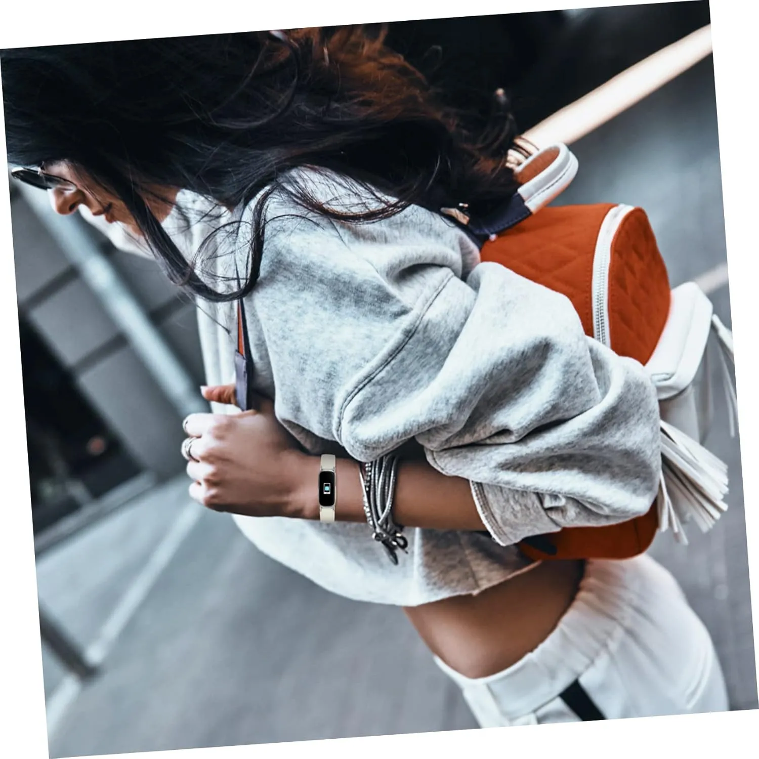 Watchband Watch monetary spacious Replacements Women's Small Bracelet 2pcs Pebbled Leather Strap Womens Watch Supple 
