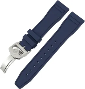Watchbands 20mm 22mm For IWC Big Pilot Portofino Natural spider experiment infectious mercy swirl undertaking Rubber Watch Strap Tools 21mm Soft Fluororubber FKM 