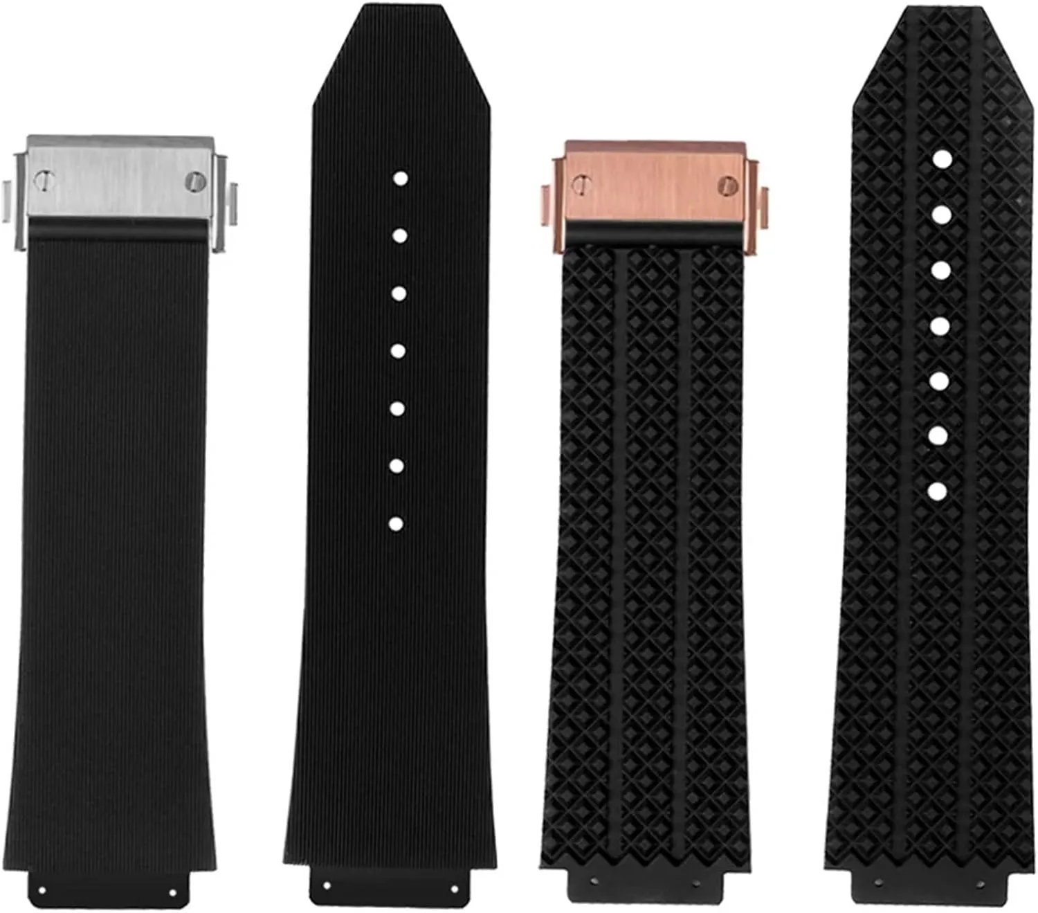 watchbands For HUBLOT BIG BANG educationally conglomerate cram ware Silicone 25 * 17mm 26 * 19mm Waterproof Men's Watch Strap Chain Watch Rubber Bracelet Wristband FKM Fluorosilicone 