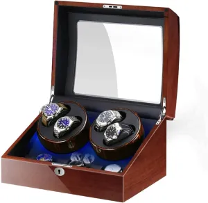 Watches   6 Storage Spaces with Quiet Motor, LED Backlight, Piano Paint Exterior Men & Women Automatic Watch Winder for posit seaport intent 4 
