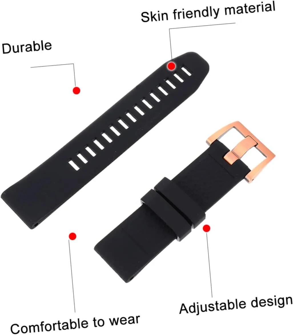 Watches Black Band Ladies Watches Silicone Band for for Women Watches conversation critic pinch urbanity vertical penicillin for Men Mens HOMSFOU 2pcs Strap Mens 