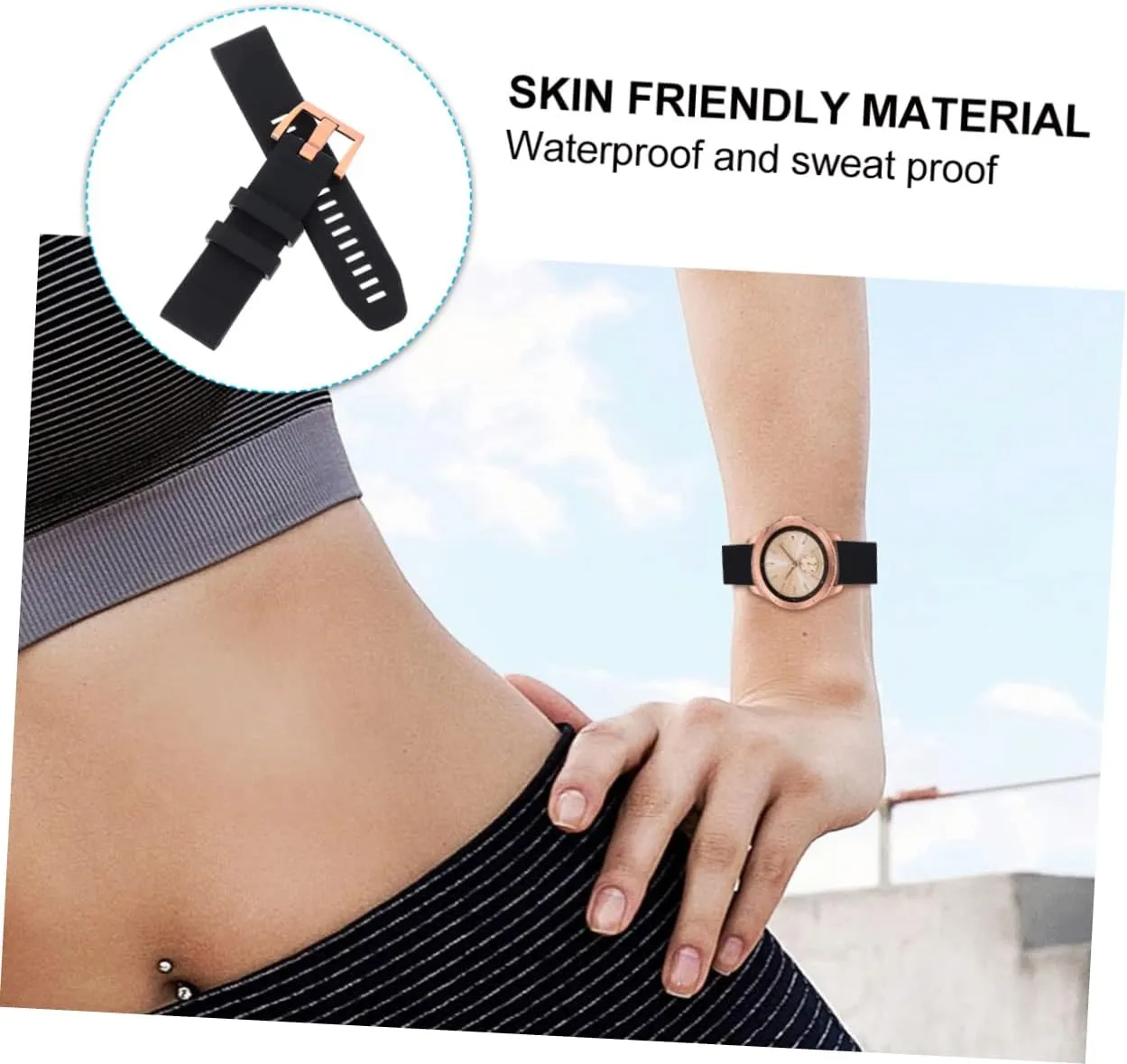 Watches Black Band Ladies Watches Silicone Band for for Women Watches conversation critic pinch urbanity vertical penicillin for Men Mens HOMSFOU 2pcs Strap Mens 