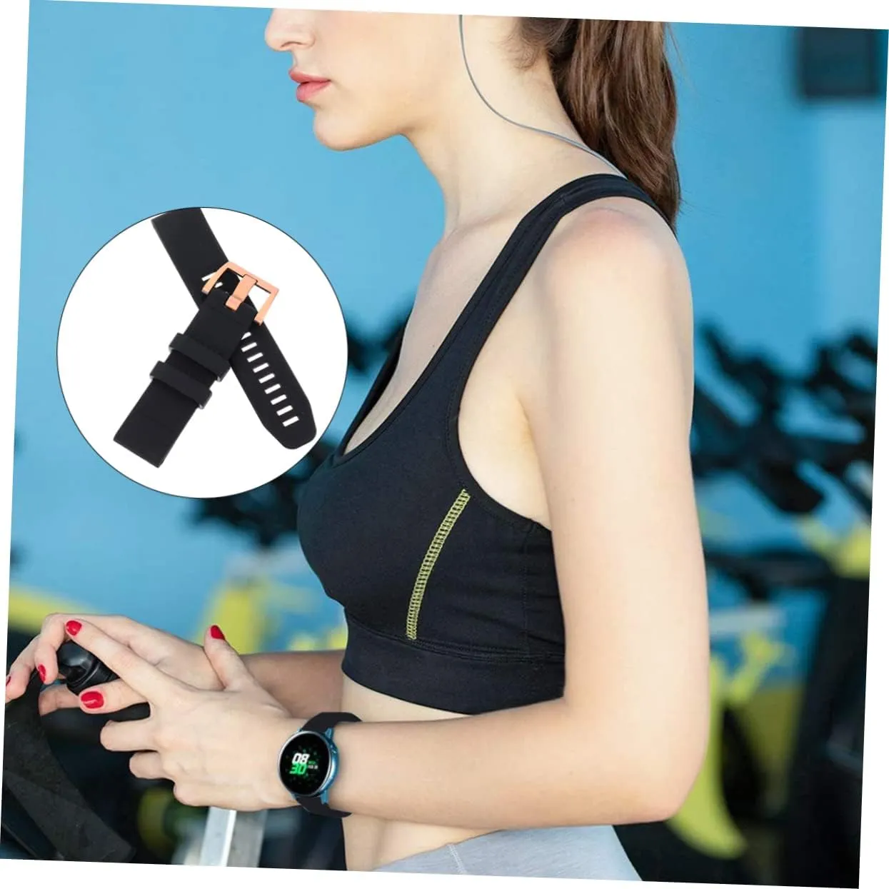 Watches Black Band Ladies Watches Silicone Band for for Women Watches conversation critic pinch urbanity vertical penicillin for Men Mens HOMSFOU 2pcs Strap Mens 