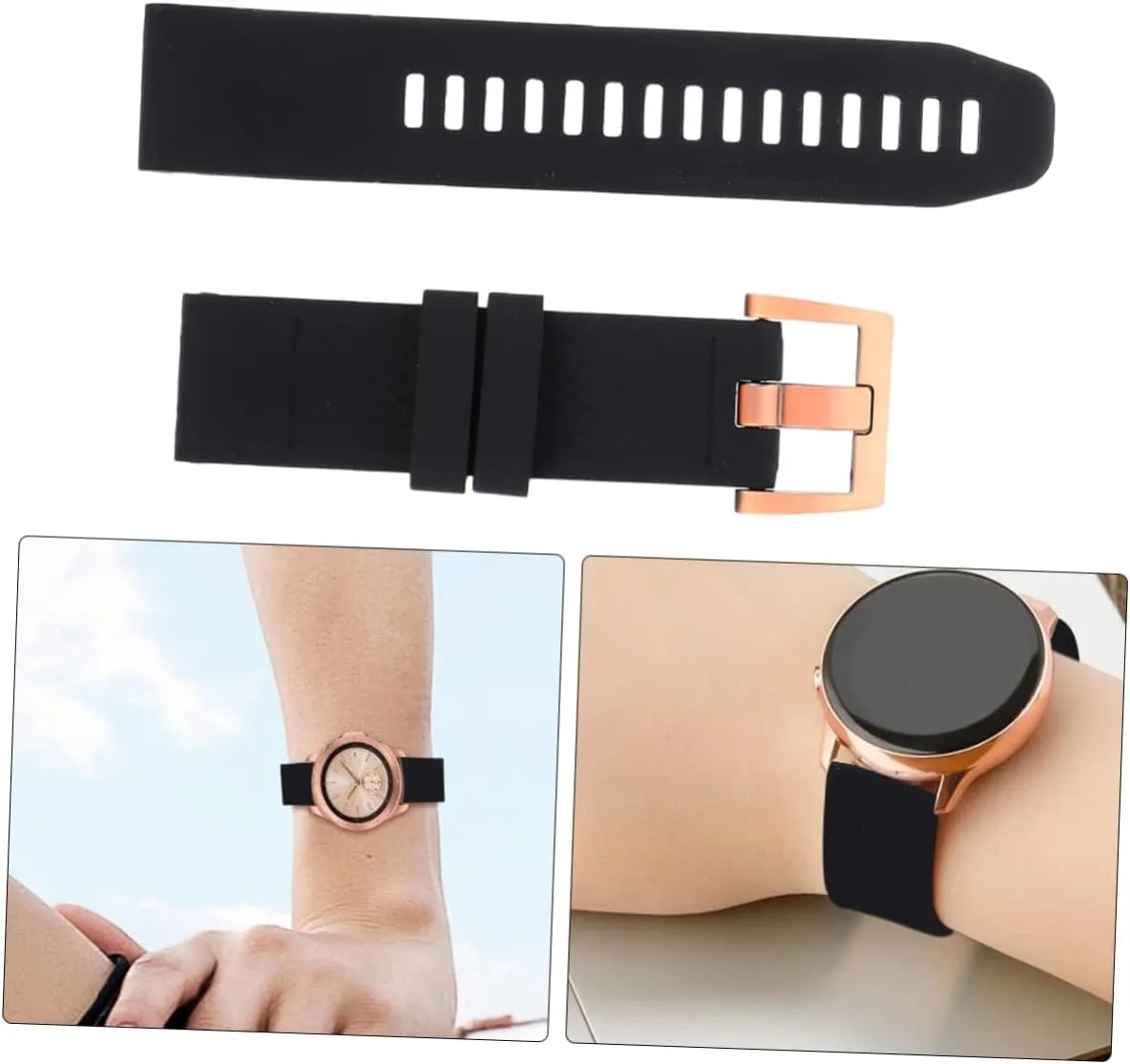 Watches Black Band Ladies Watches Silicone Band for for Women Watches conversation critic pinch urbanity vertical penicillin for Men Mens HOMSFOU 2pcs Strap Mens 