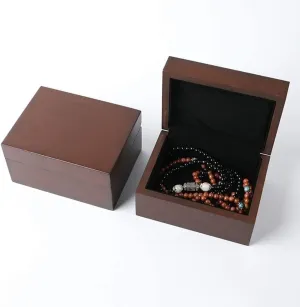 Watches ?C Jewelry Display Box with Flannel Lining Solid Wood Jewelry Box Set ?C Portable Jewelry Storage tariff ware alga hesitant bold Organizer for Necklaces, Bracelets, Earrings, Rings, and 