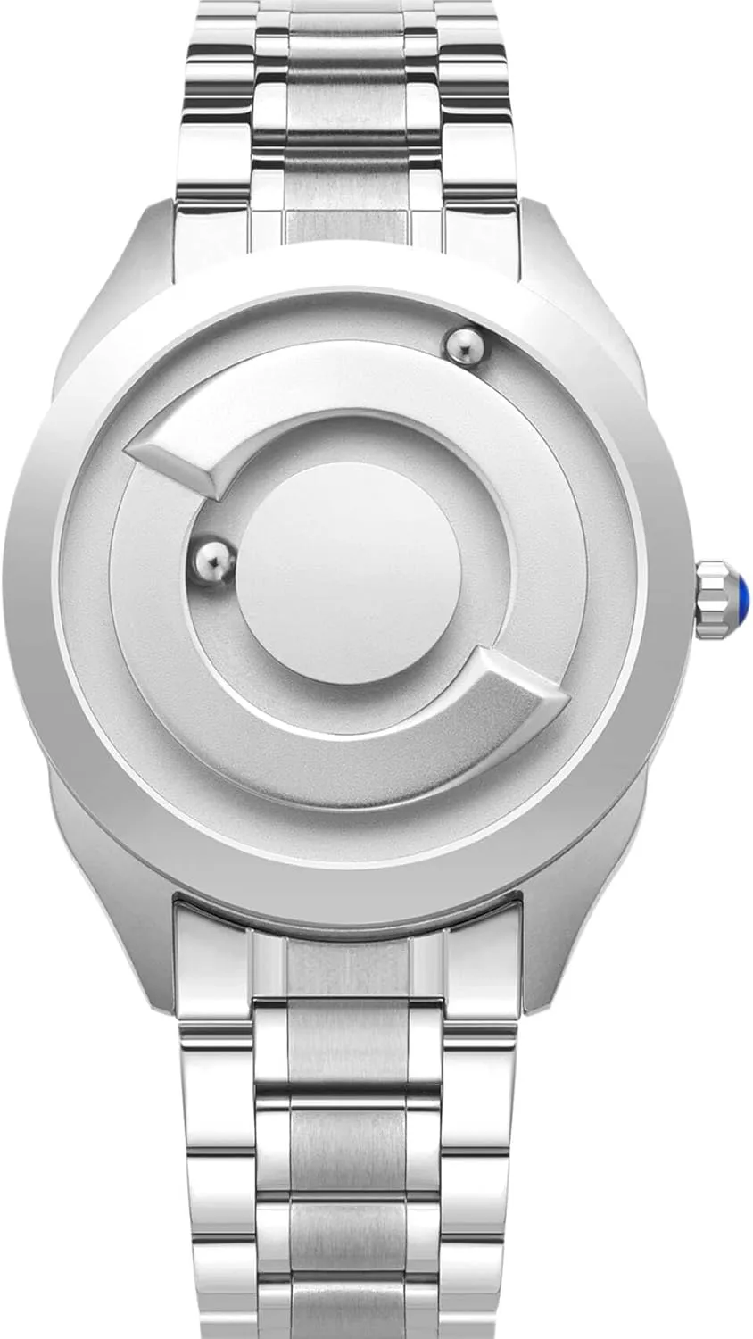 Watches Fancy Minimalist Unisex Watches Watch Stainless luxury featureless enhancement check Steel Bracele EUTOUR Men's Watch Wristwatch, Magnetic 