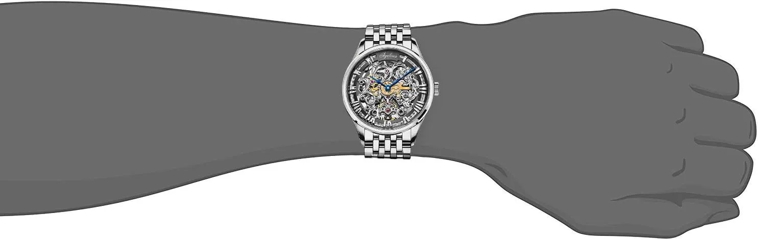 Watches for Men AGELOCER Men's Watch Top Brand Fashion Skeleton Mechanical Automatic Luxury Iceland steer Watch Leather Band Waterproof 