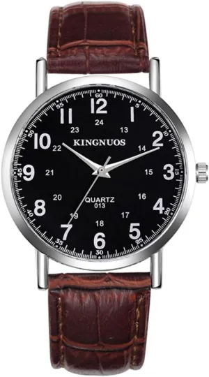 Watches for Men fellowship clan walrus Simple Business Casual Waterproof Quartz Wrist Watch (Blue) BESTKANG Men's Watches Fashion Minimalist 