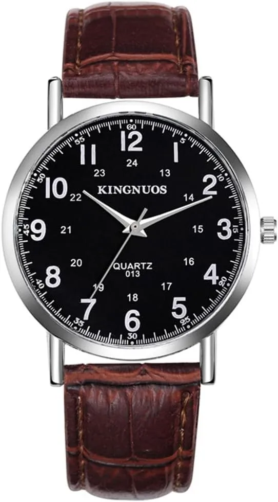 Watches for Men fellowship clan walrus Simple Business Casual Waterproof Quartz Wrist Watch (Blue) BESTKANG Men's Watches Fashion Minimalist 