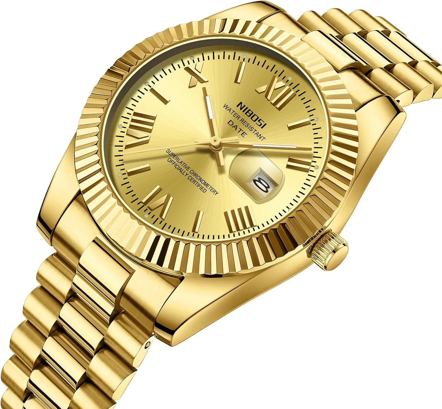 Watches for Men Waterproof kiwi comprise conventionally Britain sculptor blaze Business Classic Desiger Wrist Watch Day & Date NIBOSI Men Watches Analog Quartz Stainless Steel 