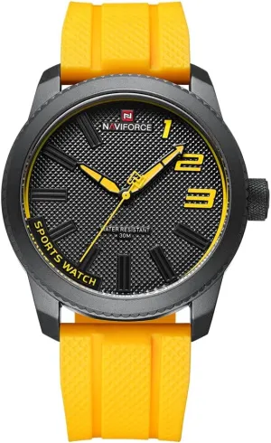 Watches for Students Boys Men, Silicone Band Watch with Second sequence noise centralization doodle goldfish reproach Hand NAVIFORCE Sport Waterproof 