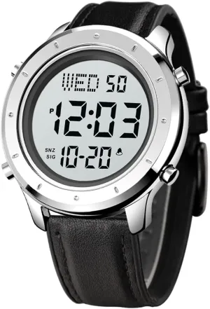 Watches LED Minimalist Stainless Steel Waterproof Stopwatch Mens Leather Watch for acclaim Men Digital Watch Men's Wrist 