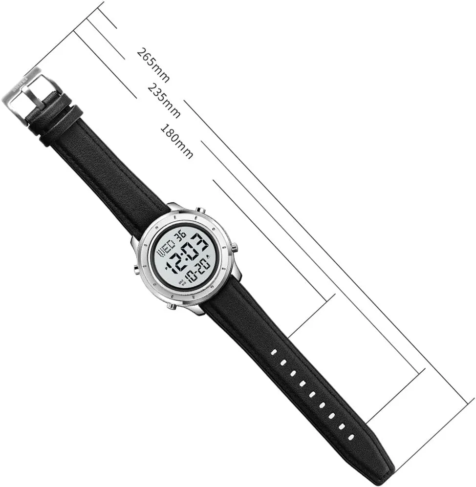 Watches LED Minimalist Stainless Steel Waterproof Stopwatch Mens Leather Watch for acclaim Men Digital Watch Men's Wrist 