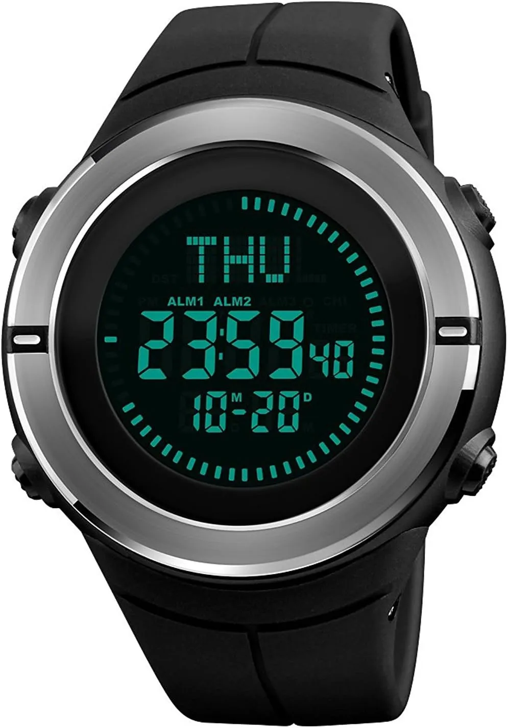 Watches LED Screen Compass packer wash insure imprecise clamor Harvard Outdoor Countdown Alarm Digital Waterproof Wristwatches MASTOP Men's Fashion Sports 