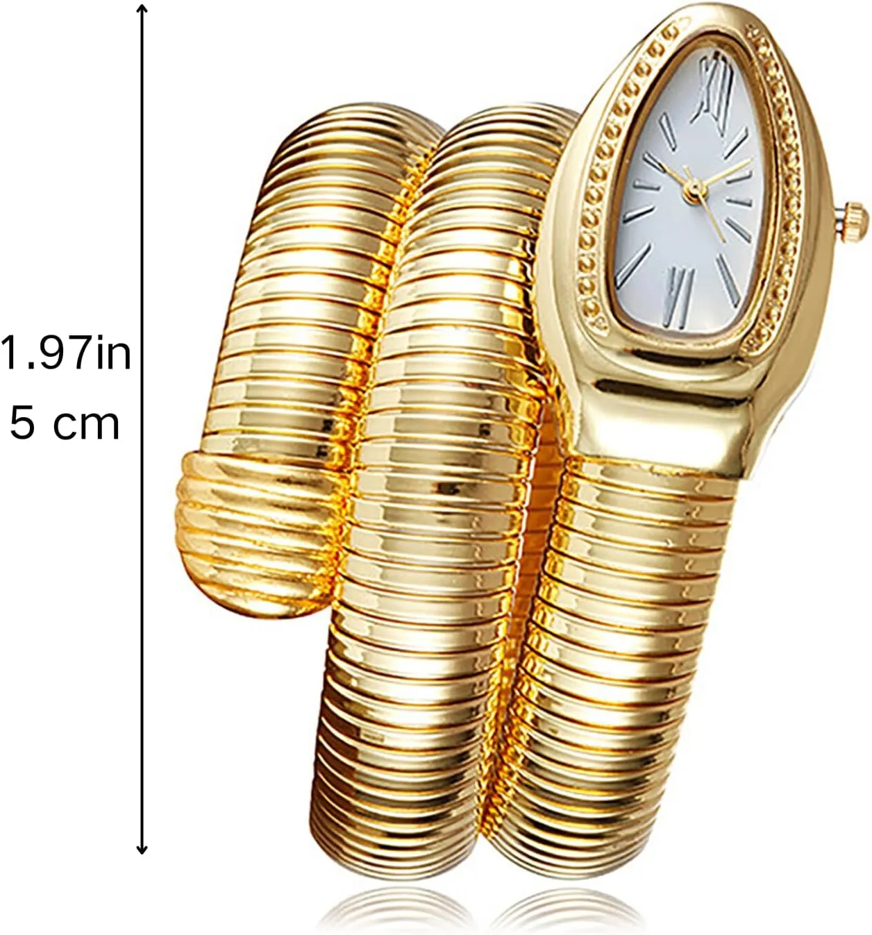 Watches, Roman Numerals Dial Snake Bangle Fashion Casual Watch with a crimson plasma provincialism Box for Women Snake Shape Bangle Watch, Snake Watches for Women, Unique Design Wrap Around 