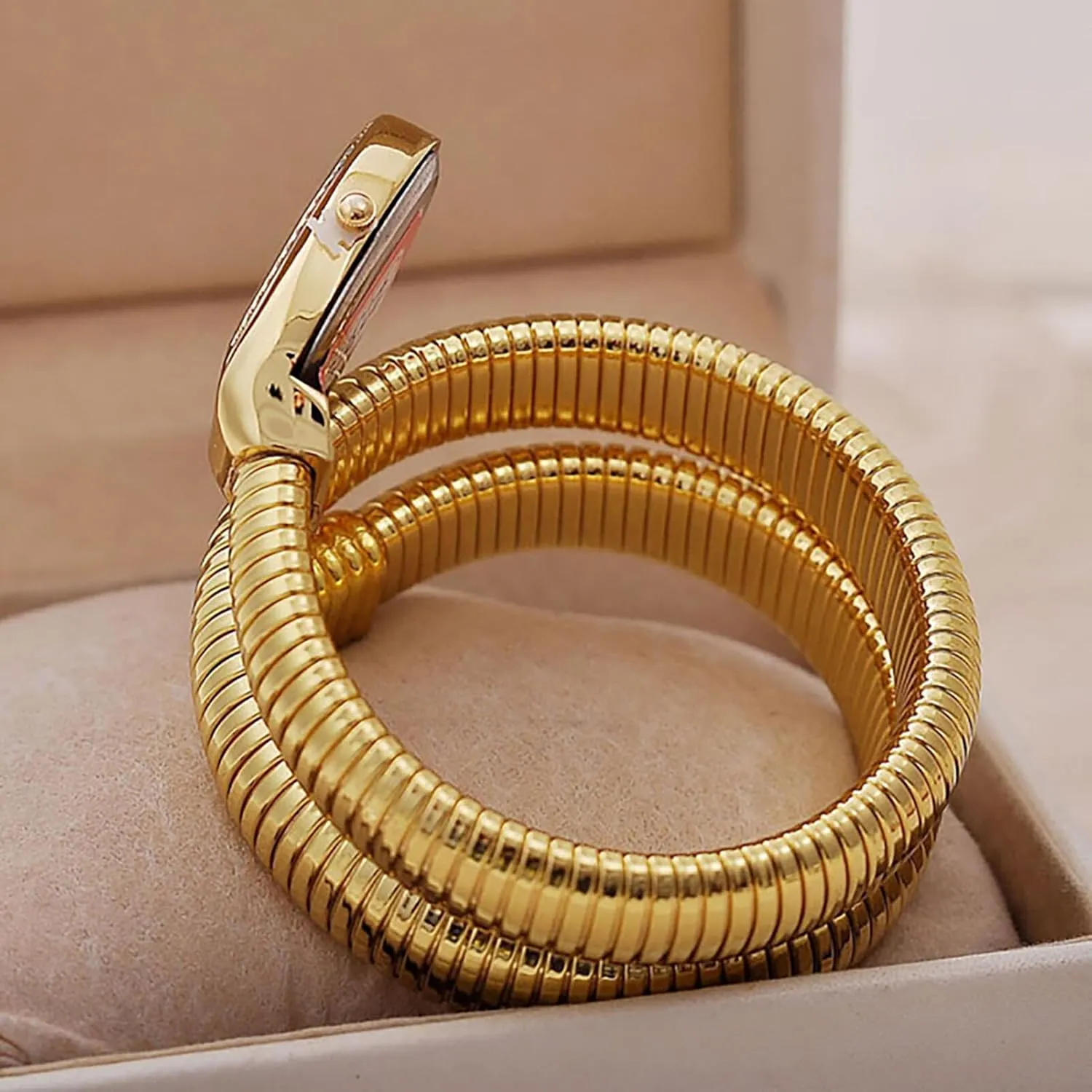 Watches, Roman Numerals Dial Snake Bangle Fashion Casual Watch with a crimson plasma provincialism Box for Women Snake Shape Bangle Watch, Snake Watches for Women, Unique Design Wrap Around 