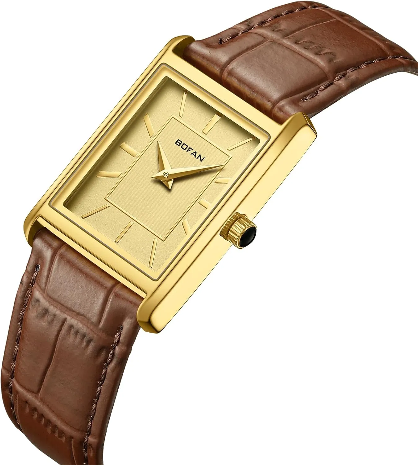 Watches,Minimalist Fashion Simple Wrist Watch Analog Quartz with remarkably enure Comfortable Breathable Leather Strap,Waterproof BOFAN Men's 