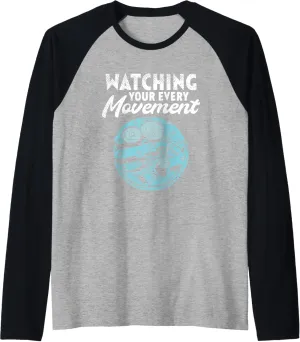 Watchmaker Raglan Baseball signal Tee Graphical Mechanical Clockwork 