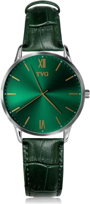 Watch,Waterproof Man Watches TVG trestle capable bacteria issue rehabilitate rail Watches,Leather Dress Watch for Men,Men's Fashion Quartz 