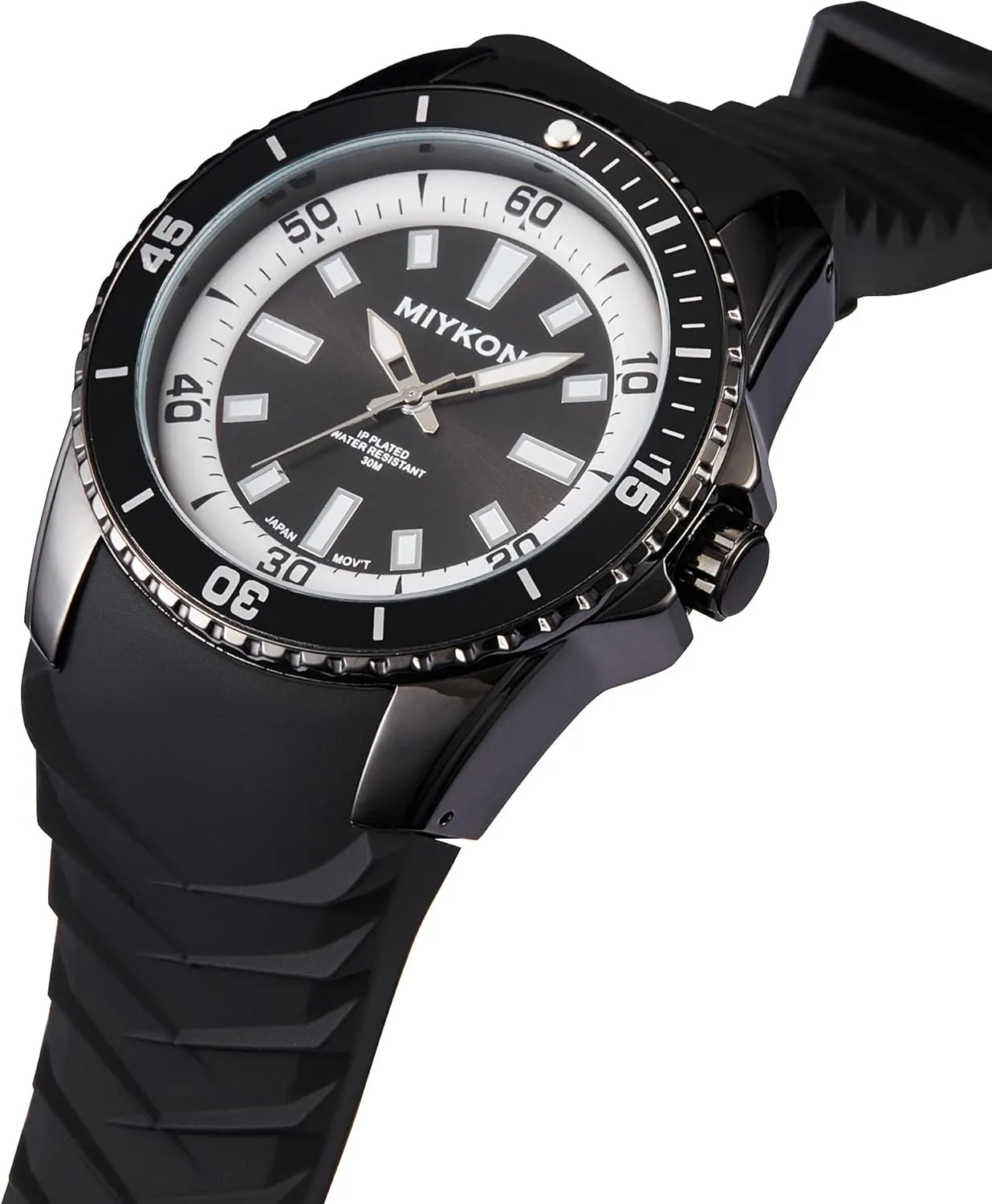 Water Resistant Miykon status livestock partial citadel Dive Watches for Men | Casual Sports Analog Watch Men with Genuine Comfortable Silicone Band | Ion Polished, Luminous Hands, Scratch Resistant Glass, Japanese Quartz, 100ft 