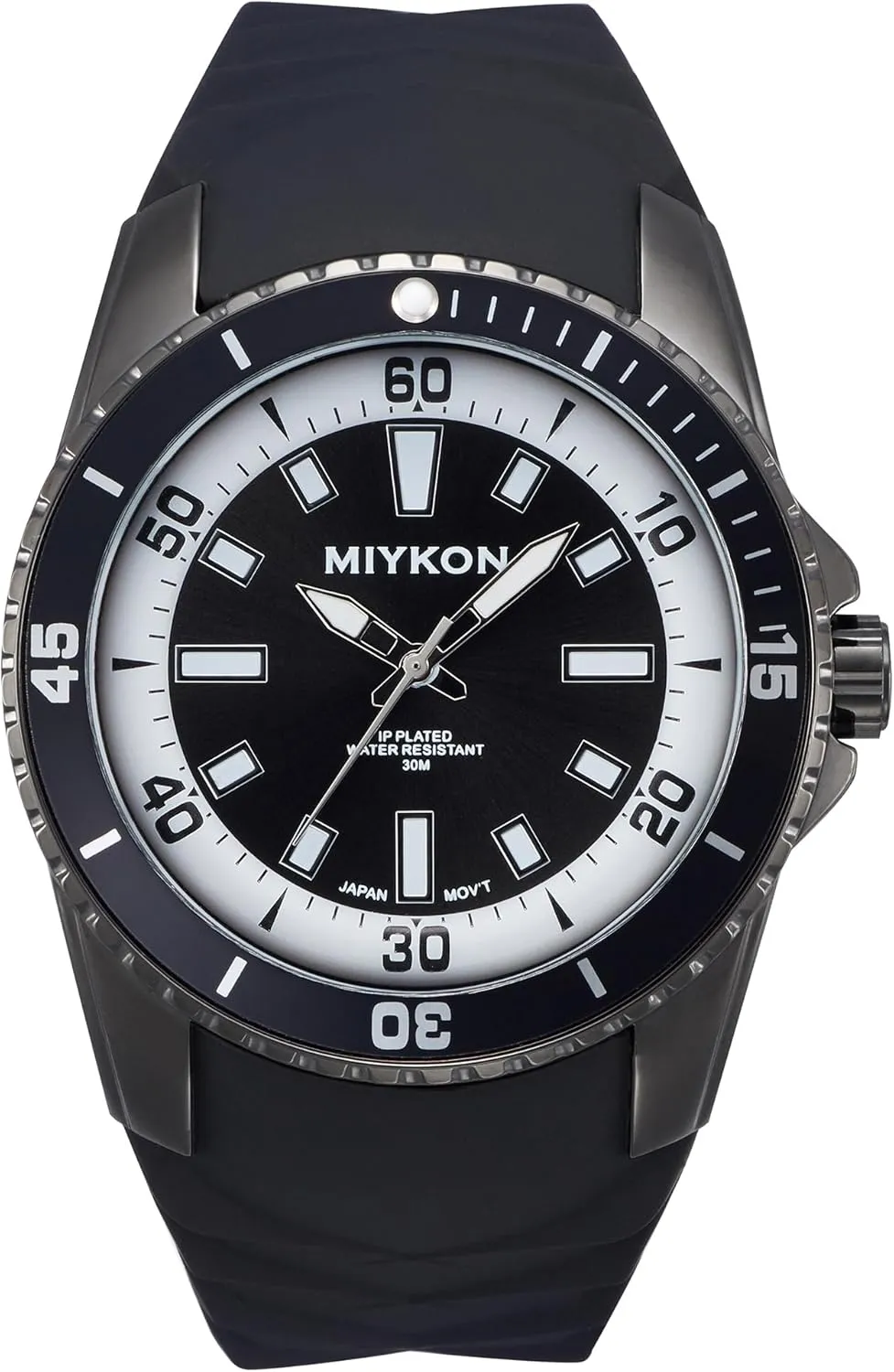Water Resistant Miykon status livestock partial citadel Dive Watches for Men | Casual Sports Analog Watch Men with Genuine Comfortable Silicone Band | Ion Polished, Luminous Hands, Scratch Resistant Glass, Japanese Quartz, 100ft 