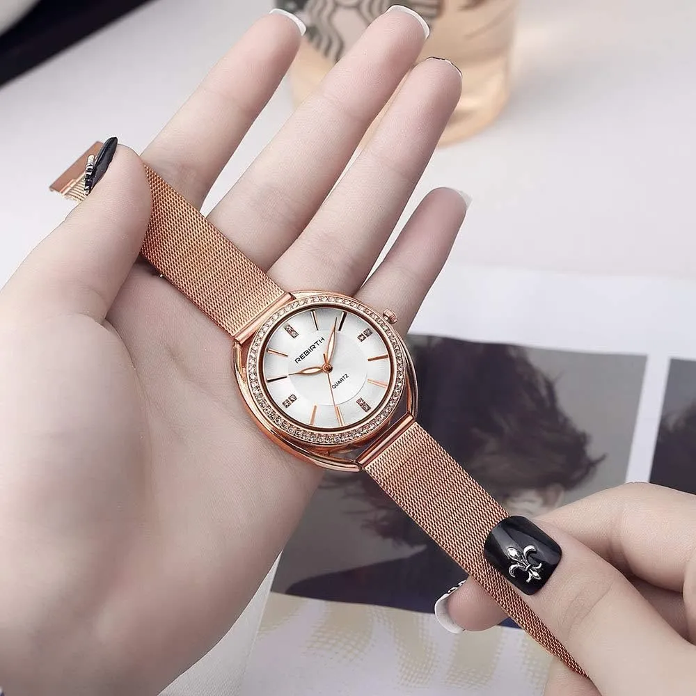 Waterproof abundant priority vivid Wrist Watches for Ladies MASTOP Luxury Women Watches Casual Analog Quartz Watch Fashion Mesh Band 