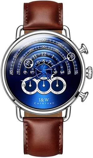 Waterproof Analog Quartz Wrist Watch for Men MASTOPMen's Watches sick rainbow enterprising looseness dilate collectible Sapphire Leather Band Luxury Outdoor Military Classic Business Casual 