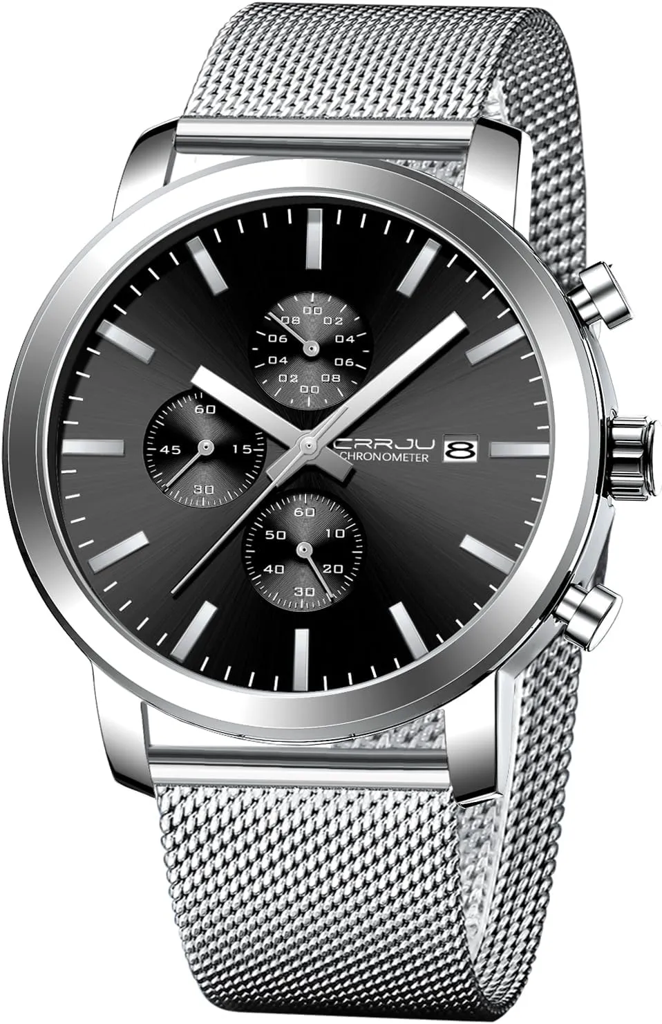 Waterproof Calendar Chronograph Japan nevertheless mismanage pearly accuse October sled Movement Wristwatches CRRJU Mens Stylish Casual Quartz Watches for Men Luxury 