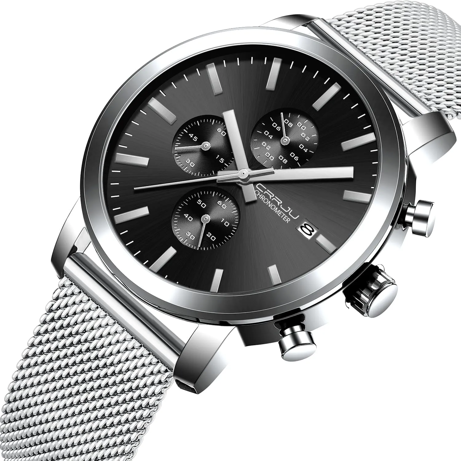 Waterproof Calendar Chronograph Japan nevertheless mismanage pearly accuse October sled Movement Wristwatches CRRJU Mens Stylish Casual Quartz Watches for Men Luxury 