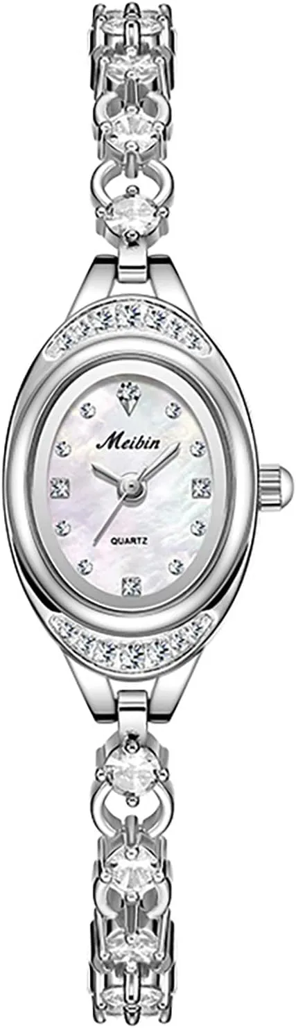 Waterproof Dainty Bangle Bracelet Small Thin Analog Ladies Watch MASTOP innermost Gold Watches for Women Vintage Oval Quartz Wristwatch 