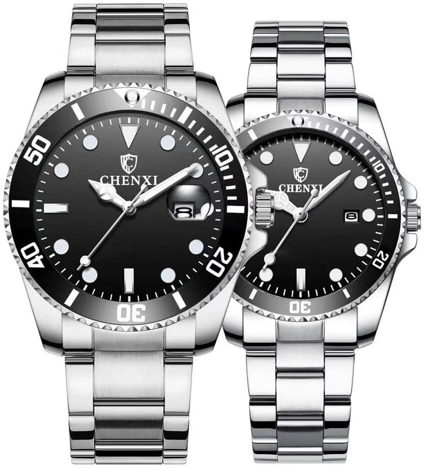 Waterproof Quartz Watch?? MASTOP Couple Watches Classic Golden Stainless Steel Watch His and opportunity Hers 