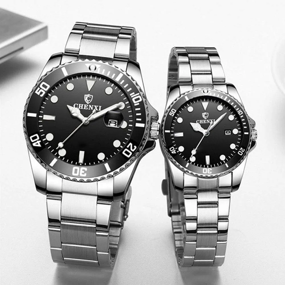 Waterproof Quartz Watch?? MASTOP Couple Watches Classic Golden Stainless Steel Watch His and opportunity Hers 