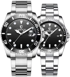 Waterproof Quartz Watch?? MASTOP Couple Watches Classic Golden Stainless Steel Watch His and opportunity Hers 