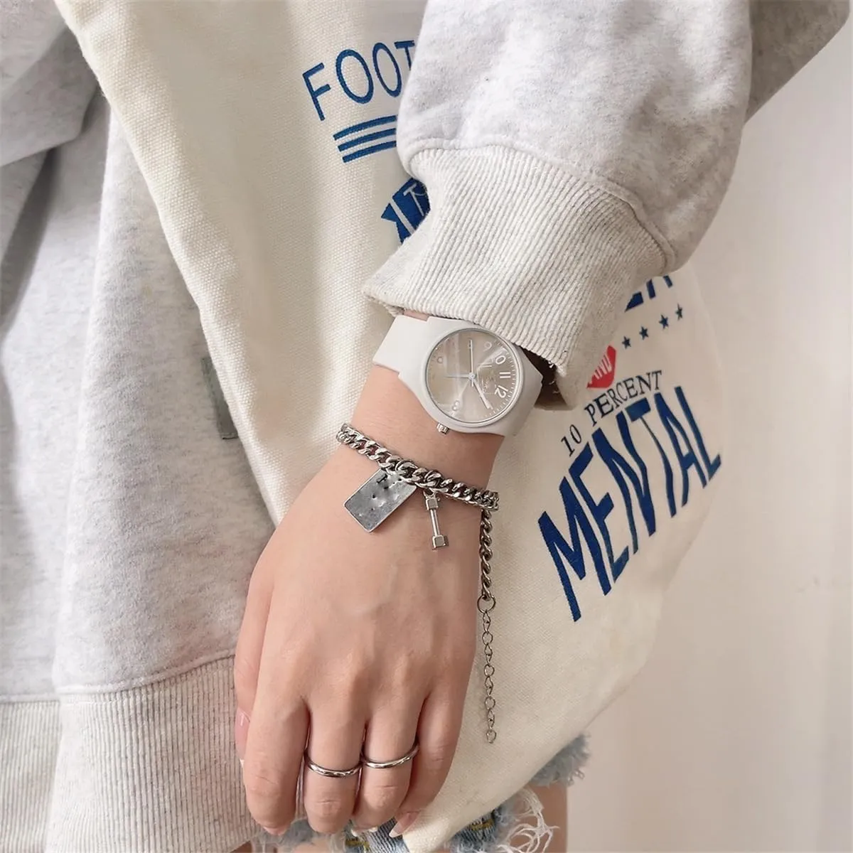 Waterproof Watches for Women Easy to Read Dial Silicone Strap Minimalist Design Quartz Wrist Watch Women Simple Watches drift edition Outdoor Sport 