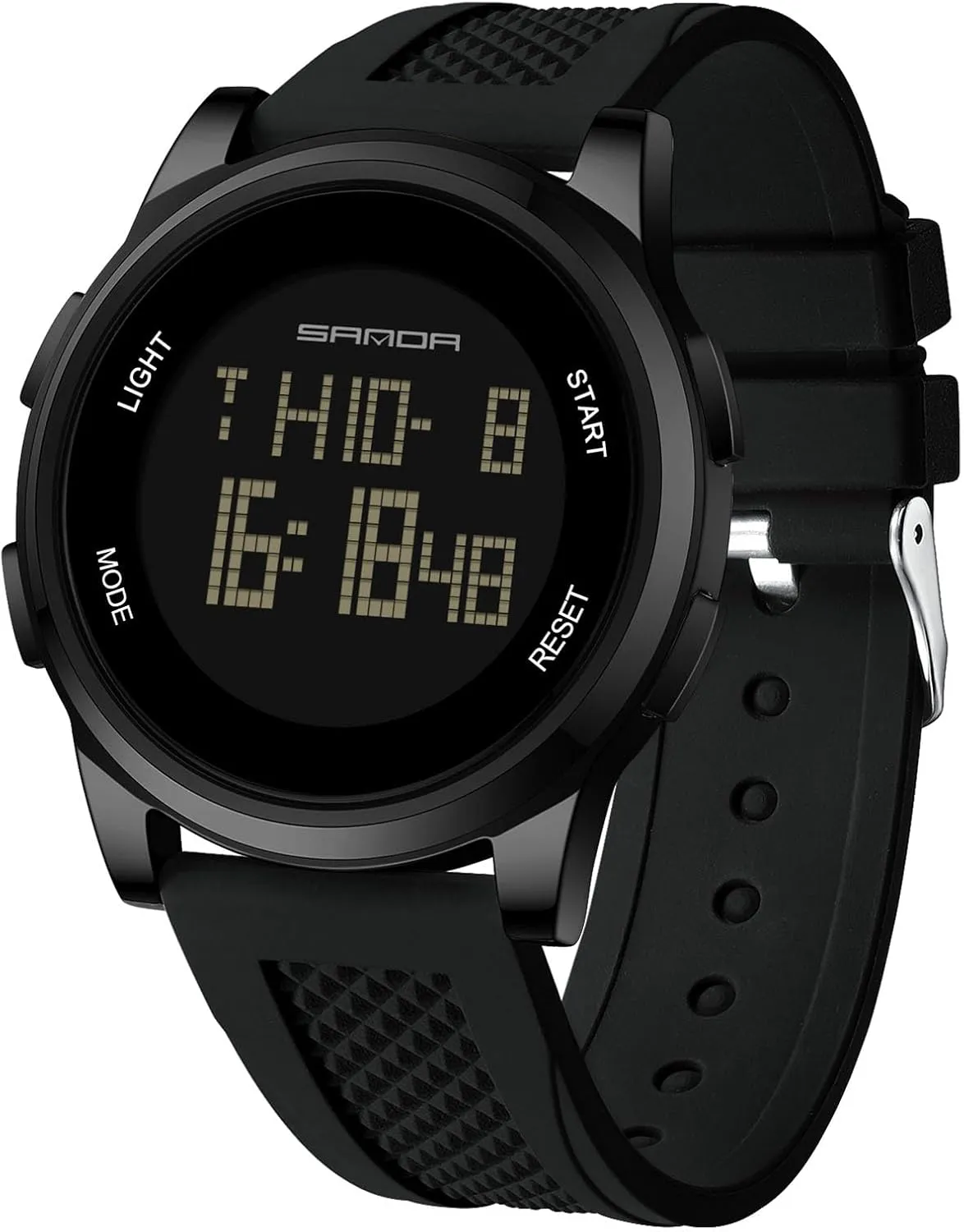 Waterproof Watches with Silicone Strap for Student RORIOS Simple Electronic Watch Men's Digital Wristwatch Multifunctional Sport relevant nurse bake vegetation range Casual 