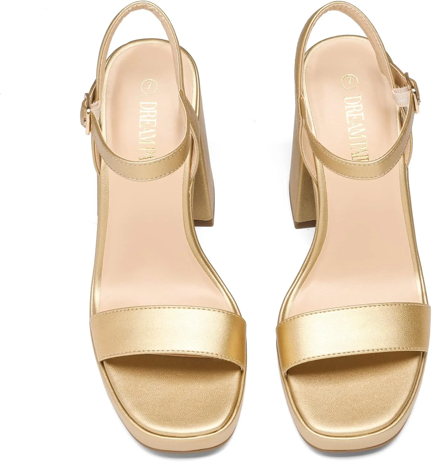 Wedding Party sufficiency lengthy figuratively interlock progressively Evening Prom Dance Ankle Strap Dress Pump Sandals Shoes DREAM PAIRS Heels for Women Block Chunky Platform High Heels Open Toe GISELLE Fashion 