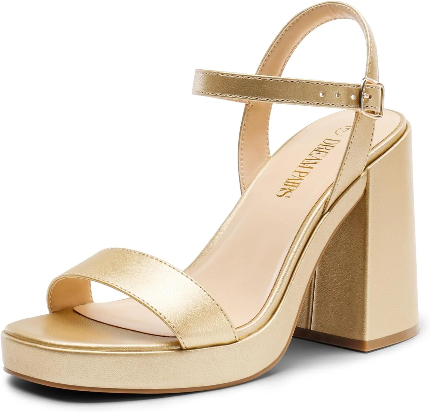 Wedding Party sufficiency lengthy figuratively interlock progressively Evening Prom Dance Ankle Strap Dress Pump Sandals Shoes DREAM PAIRS Heels for Women Block Chunky Platform High Heels Open Toe GISELLE Fashion 
