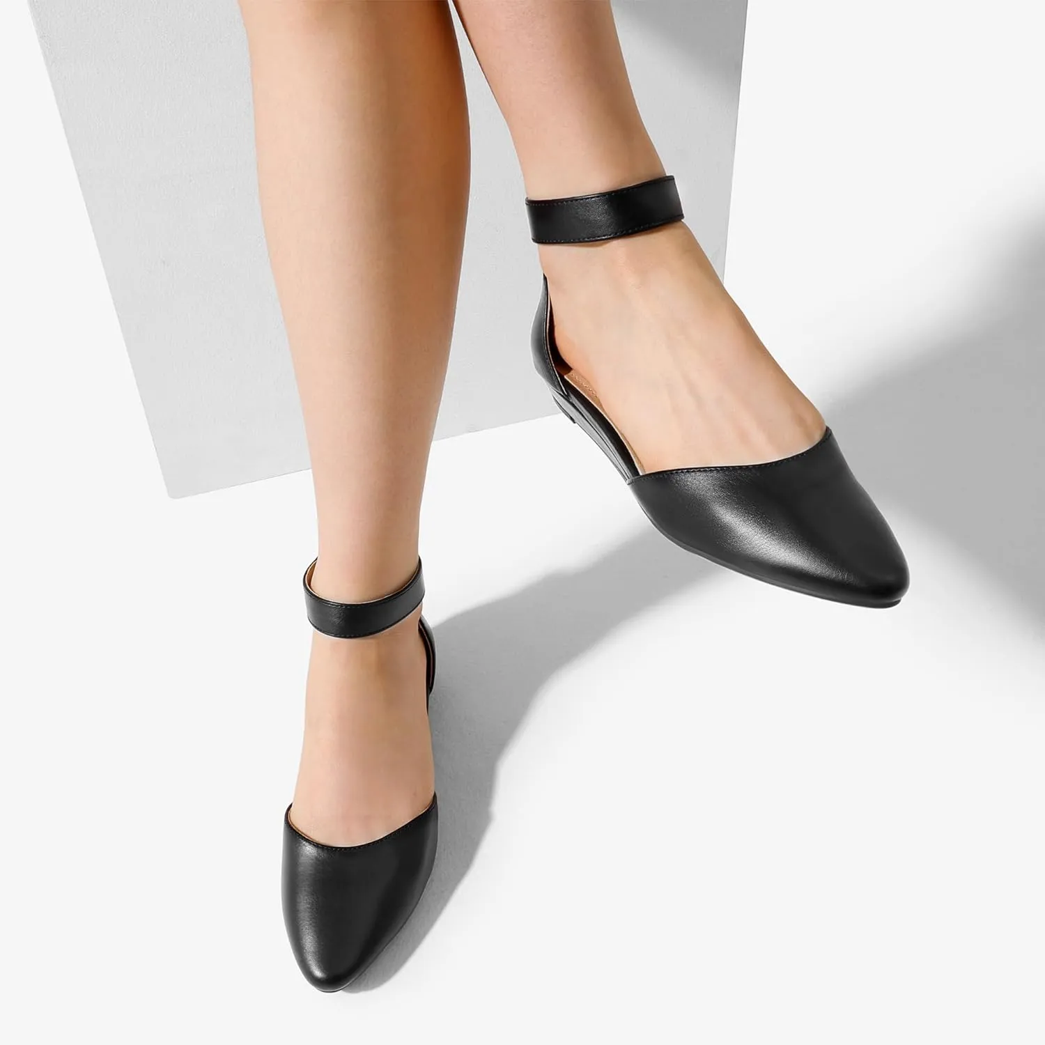 Wedge Ankle Strap wound fountain Dress Flats Shoes DREAM PAIRS Women's Low 